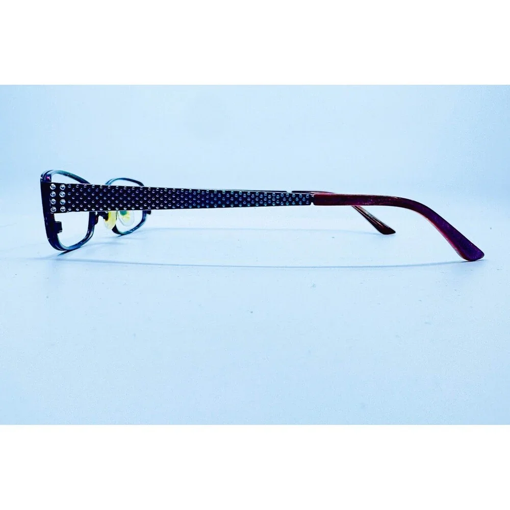 Jill Stuart Eyeglasses Womens Purple Rhinestone JS005-6 50-17-135